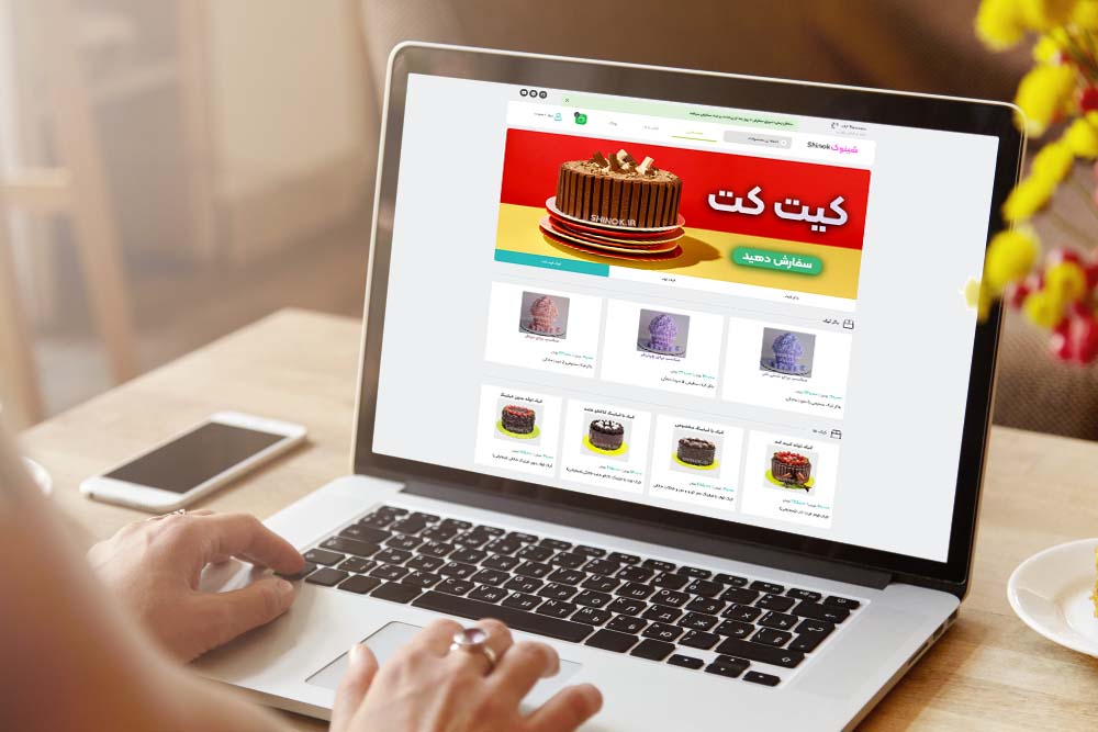طراحی سایت فروش کیک و شیرینی آنلاین در اراک